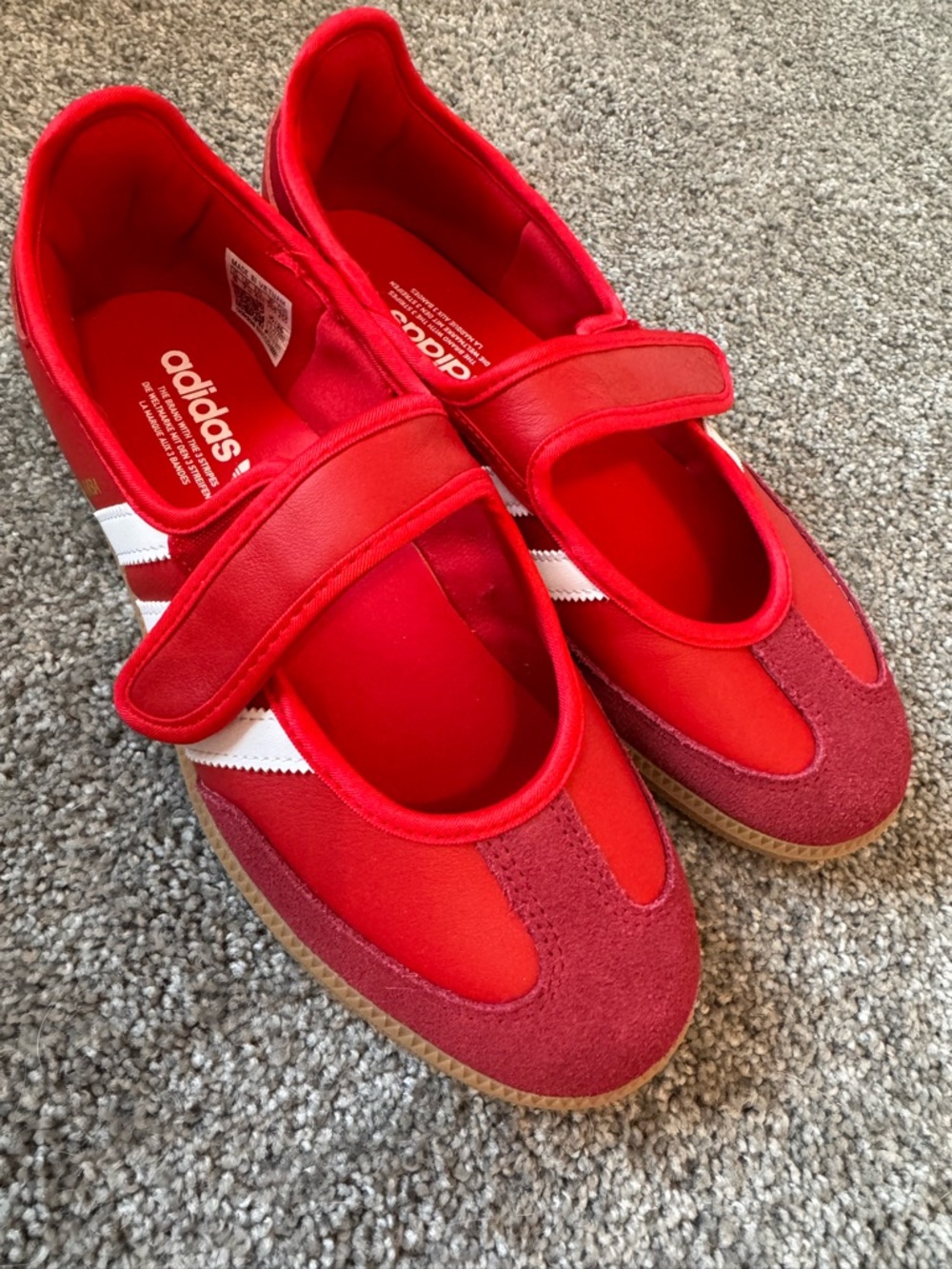 Adidas Red Samba Mary Jane’s